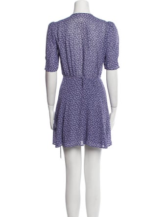 Reformation Floral Print Mini Dress
