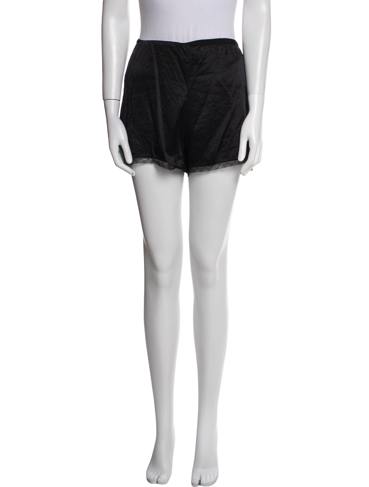 Reformation Silk Lace Trim Embellishment Pajamas