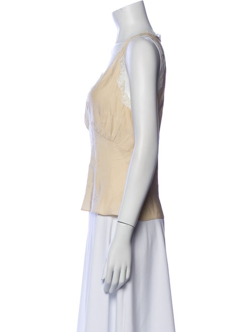 Reformation Silk V-Neck Top