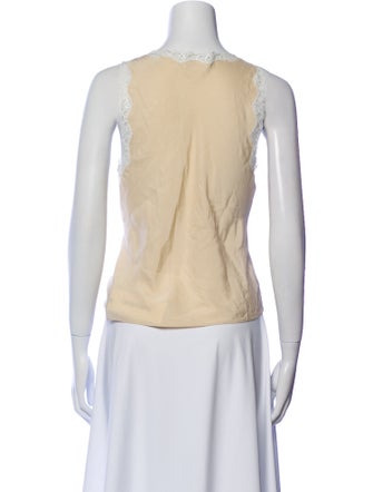 Reformation Silk V-Neck Top