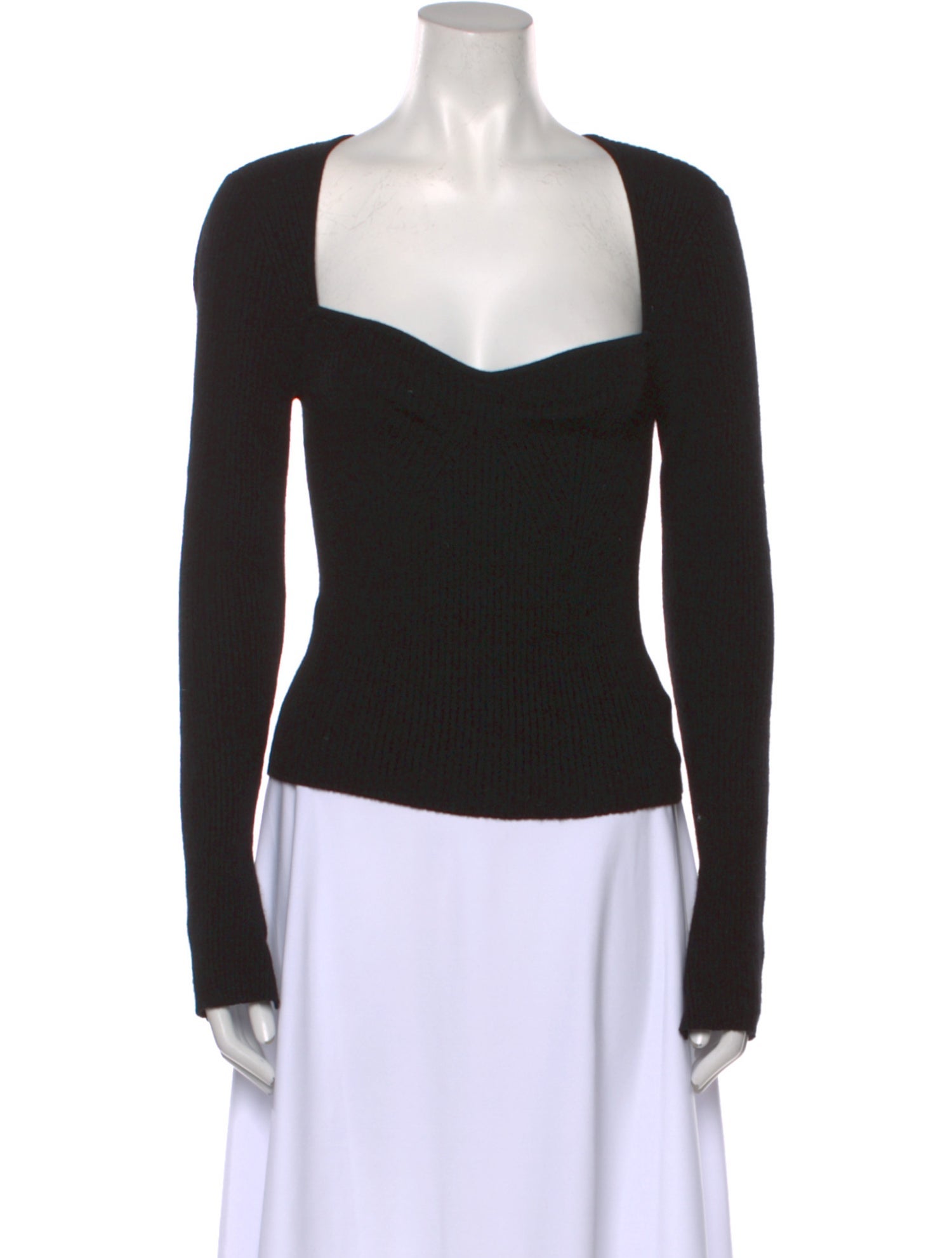 Reformation Cashmere Square Neckline Top