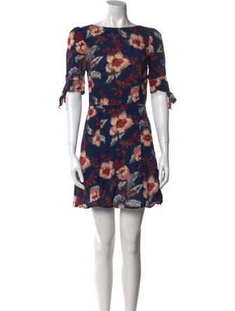 Reformation Floral Print Mini Dress