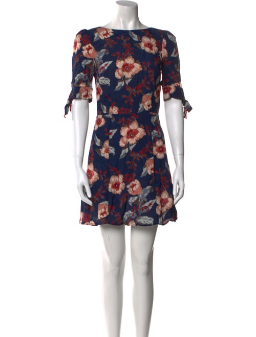 Reformation Floral Print Mini Dress