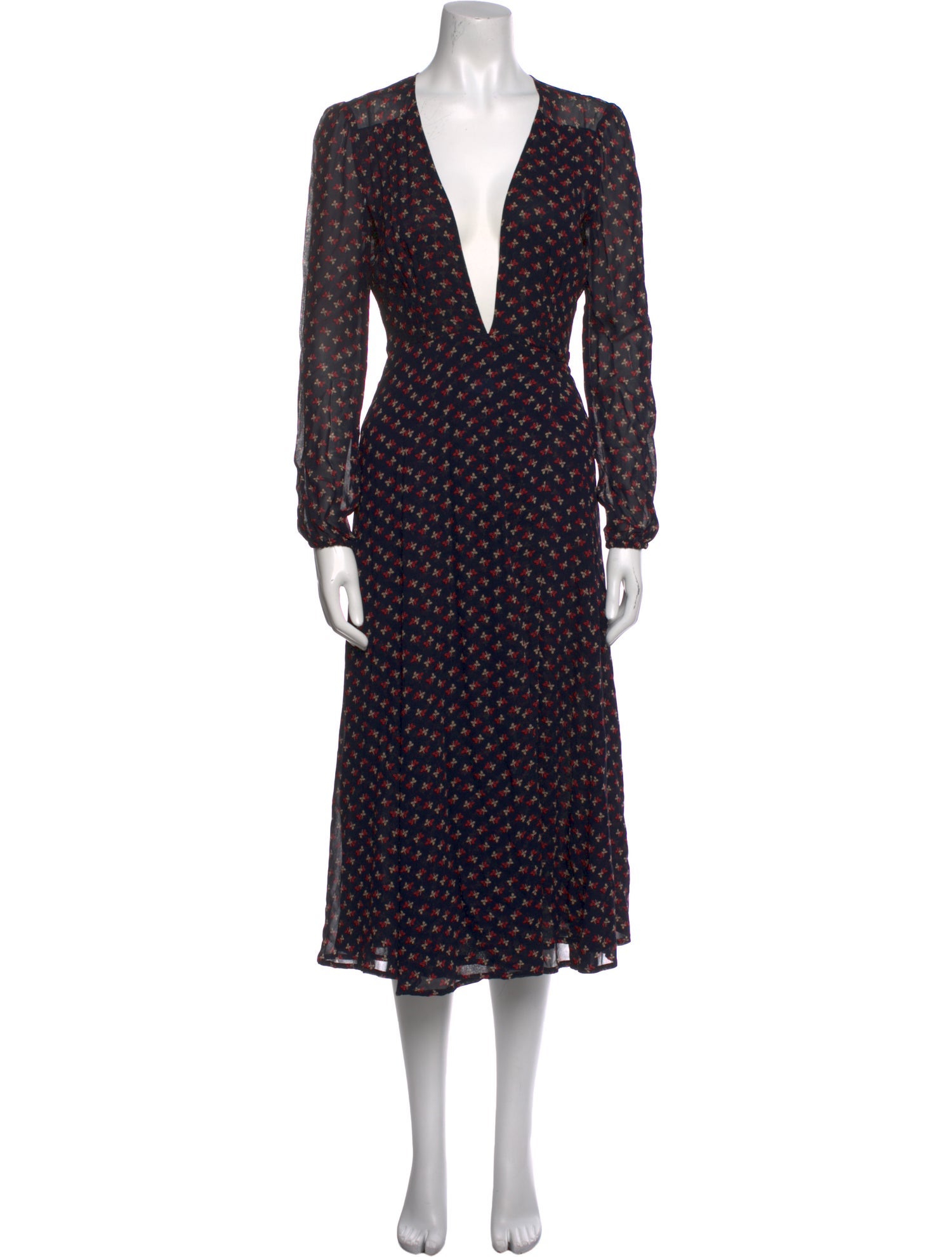 Reformation Printed Long Dress