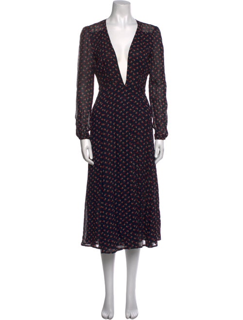 Reformation Printed Long Dress