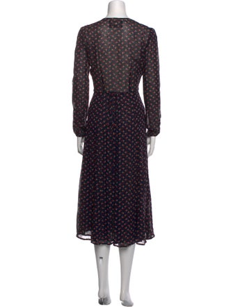 Reformation Printed Long Dress