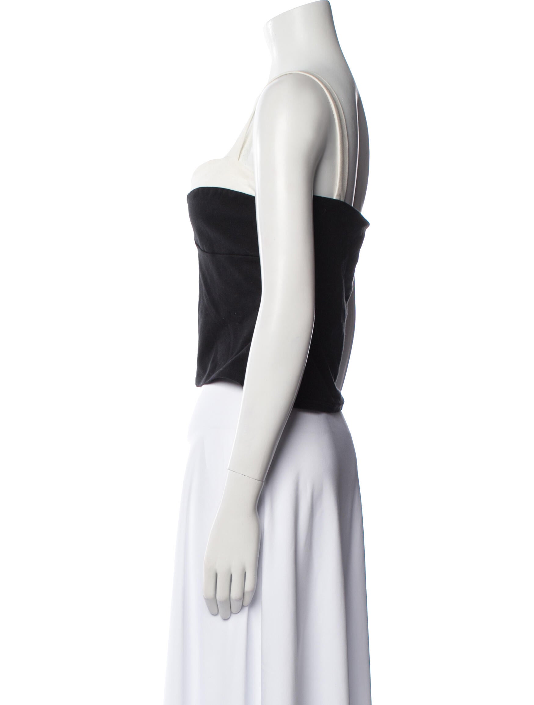 Reformation Square Neckline Sleeveless Crop Top