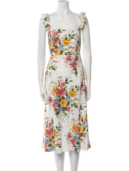 Reformation Linen Midi Length Dress