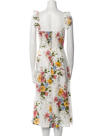 Reformation Linen Midi Length Dress