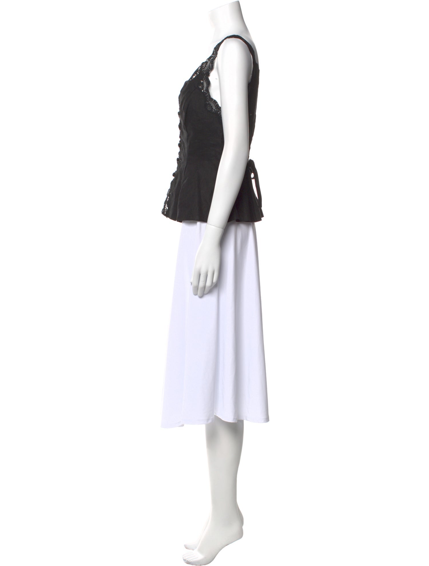 Reformation Silk V-Neck Top