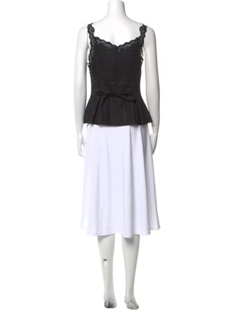 Reformation Silk V-Neck Top