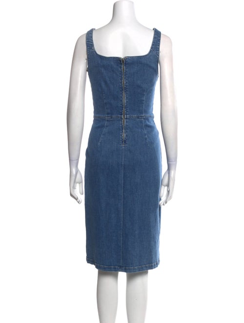 Reformation Square Neckline Knee-Length Dress