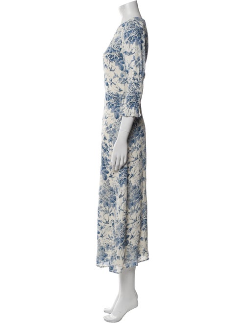 Reformation Floral Print Long Dress