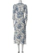 Reformation Floral Print Long Dress