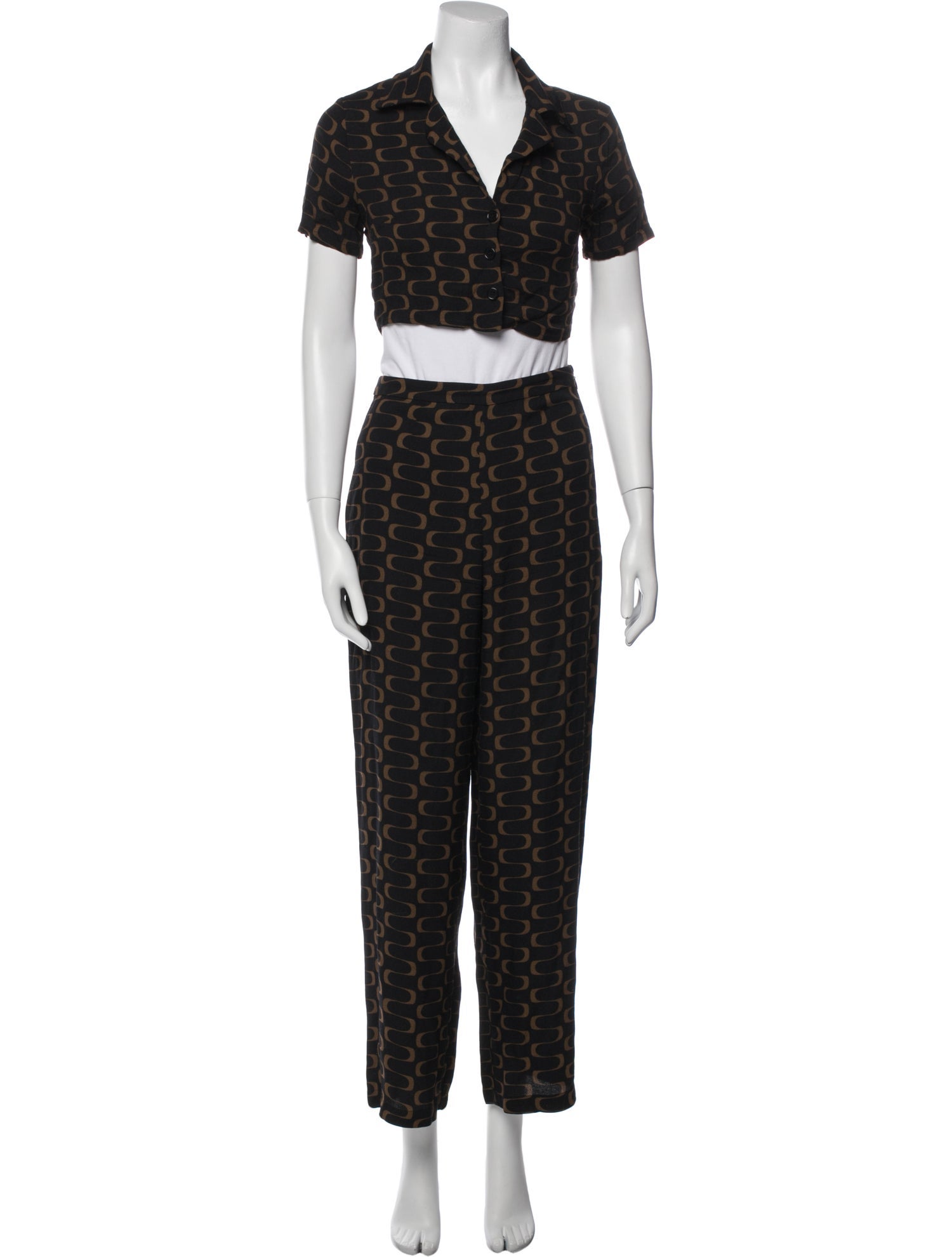 Reformation Striped Pant Set