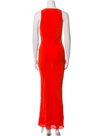 Reformation V-Neck Long Dress