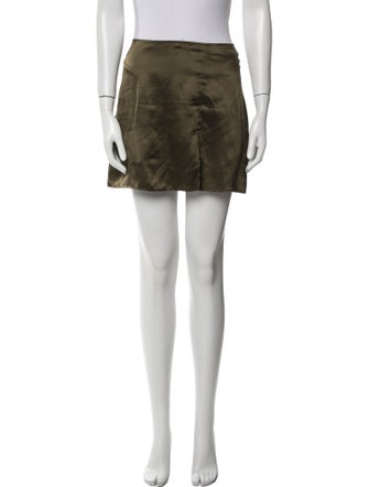 Reformation Silk Mini Skirt