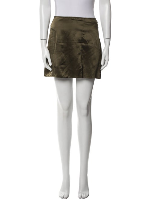 Reformation Silk Mini Skirt