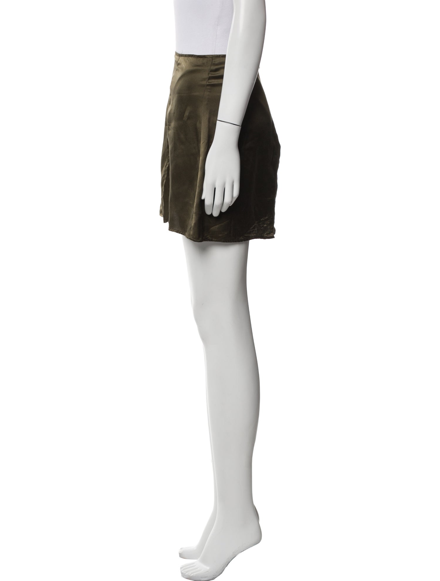 Reformation Silk Mini Skirt