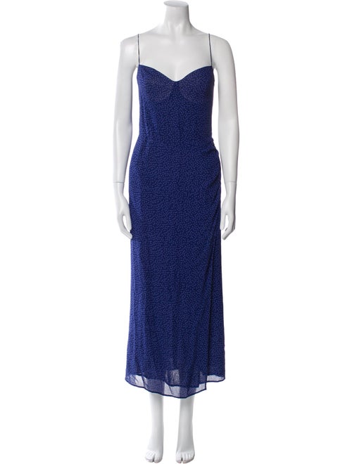 Reformation V-Neck Midi Length Dress