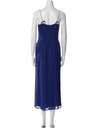 Reformation V-Neck Midi Length Dress