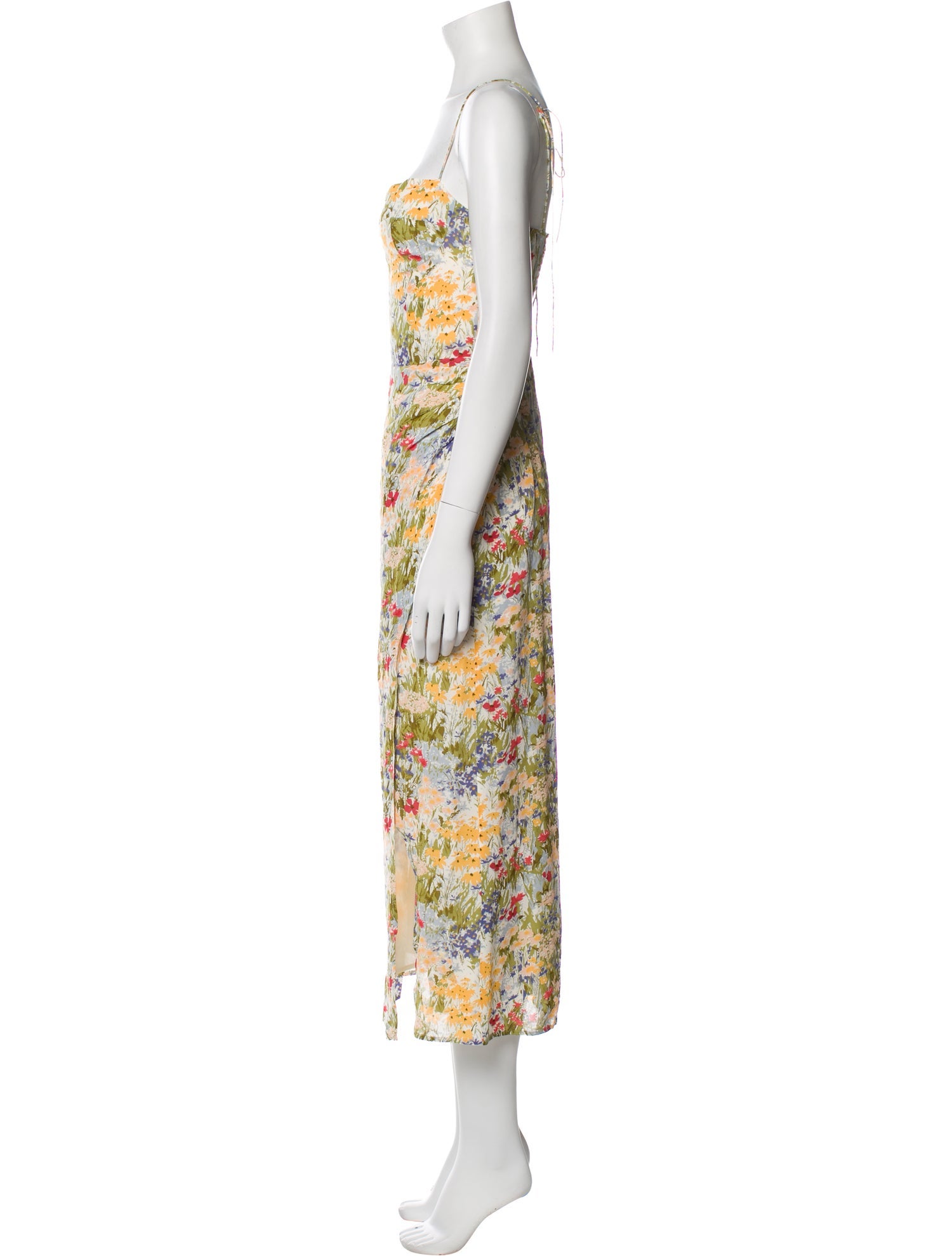 Reformation Floral Print Long Dress