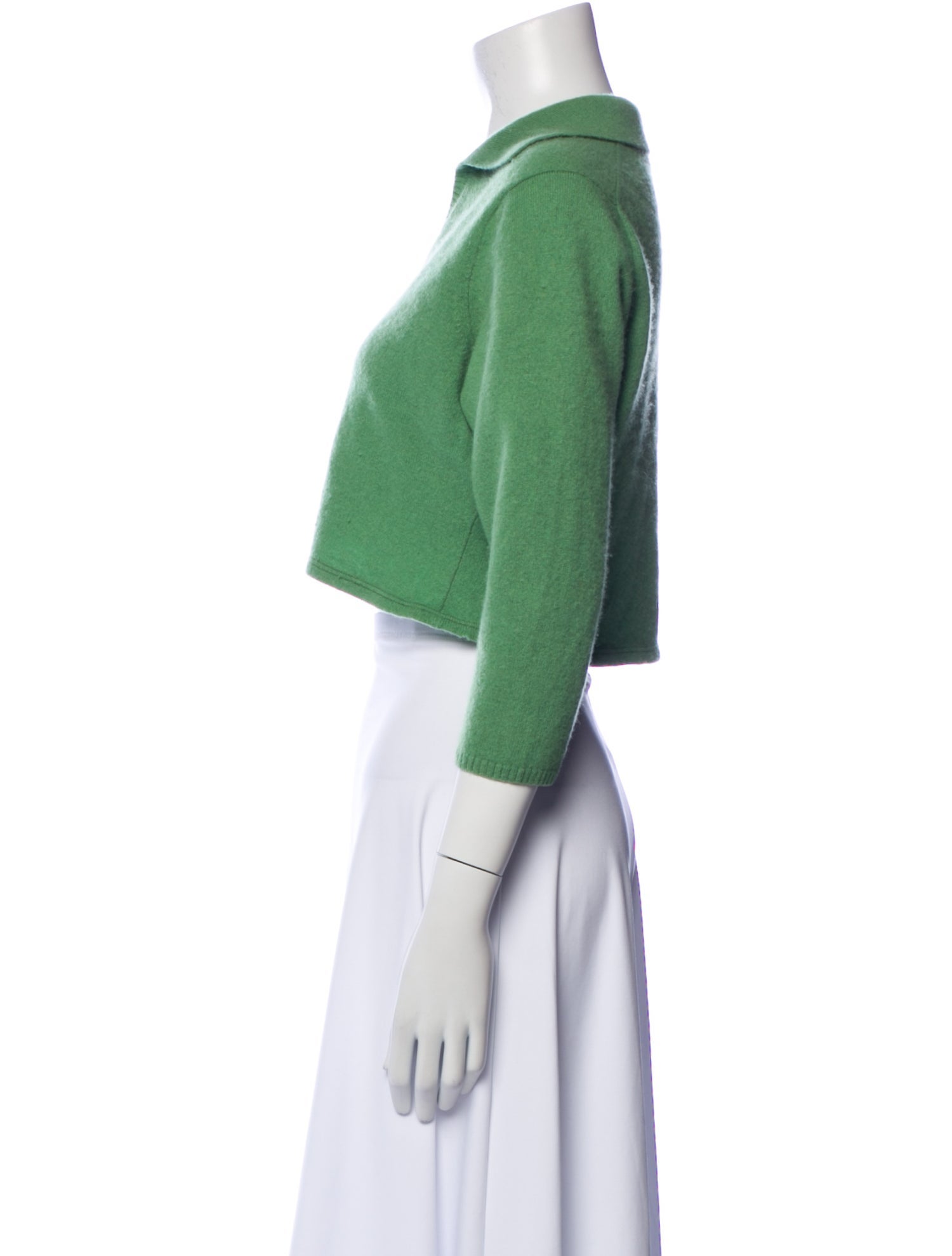 Reformation Three-Quarter Sleeve Crop Top