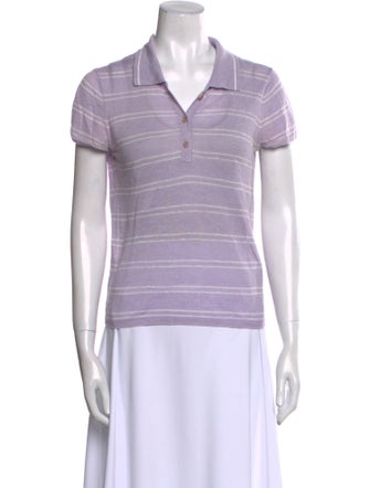 Reformation Linen Striped Polo