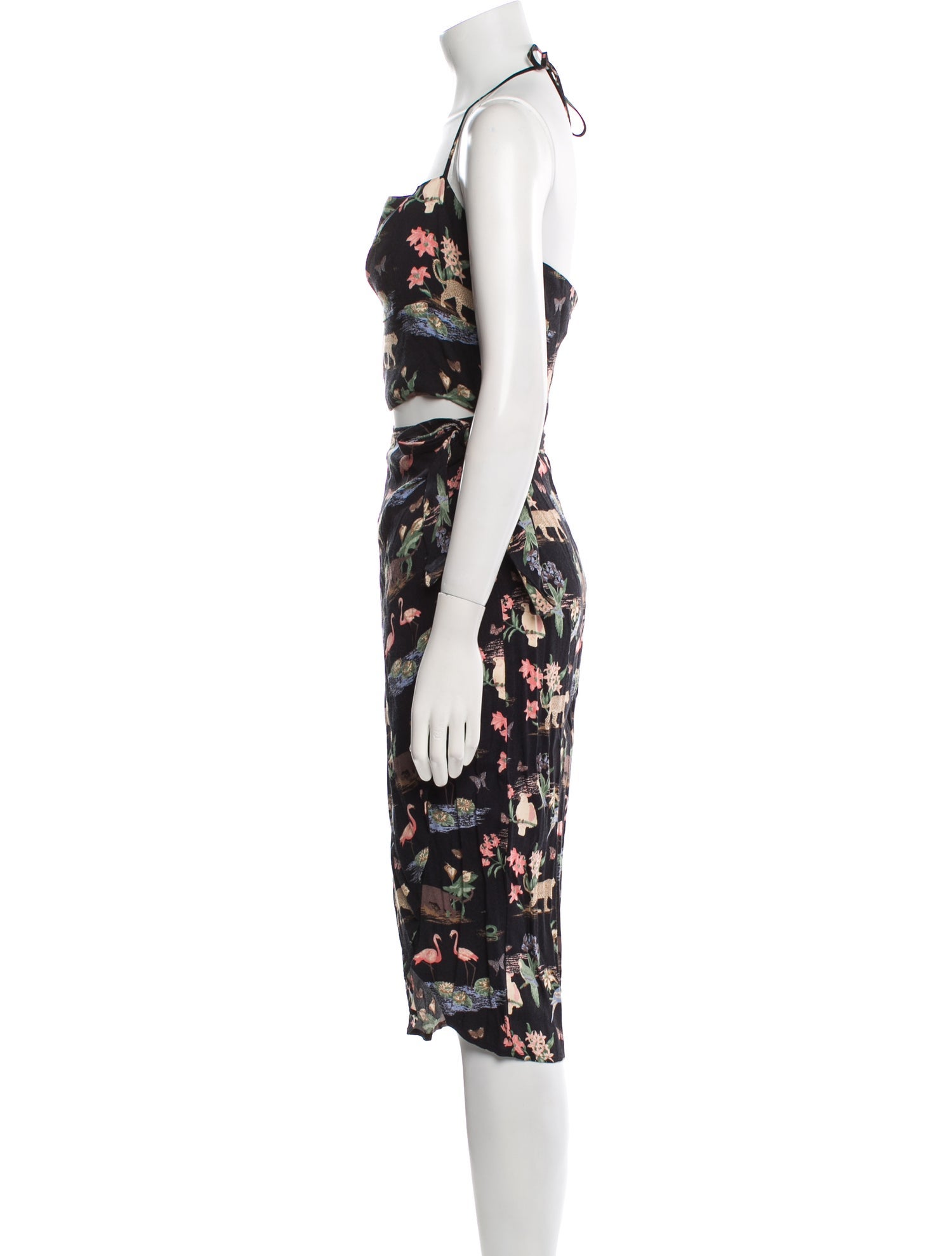 Reformation Floral Print Mini Dress