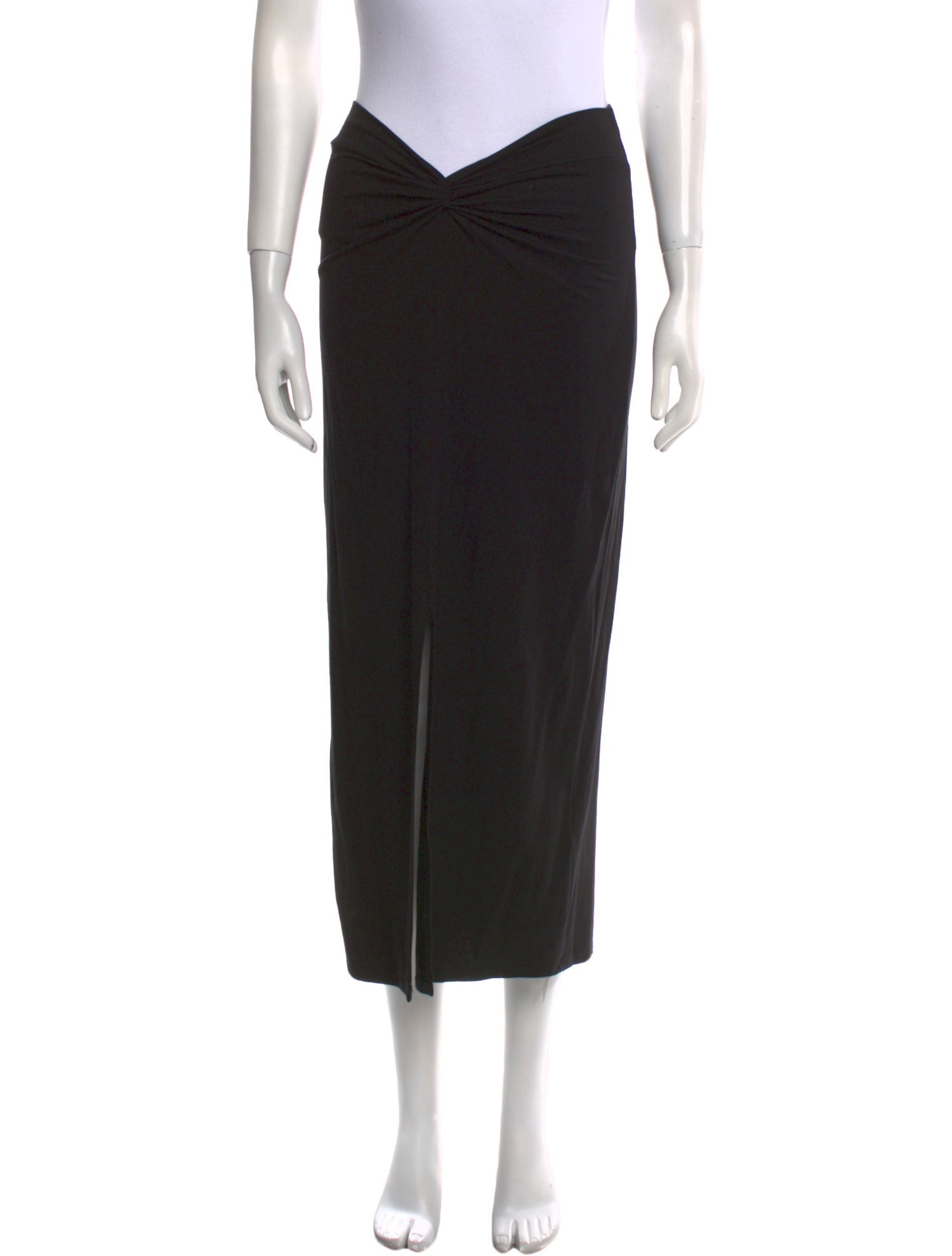 Reformation Pleated Accents Midi Length Skirt