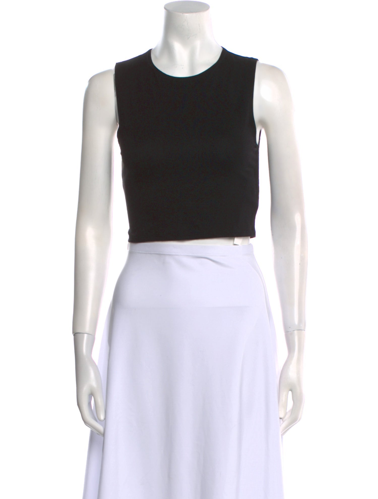 Reformation Crew Neck Sleeveless Crop Top