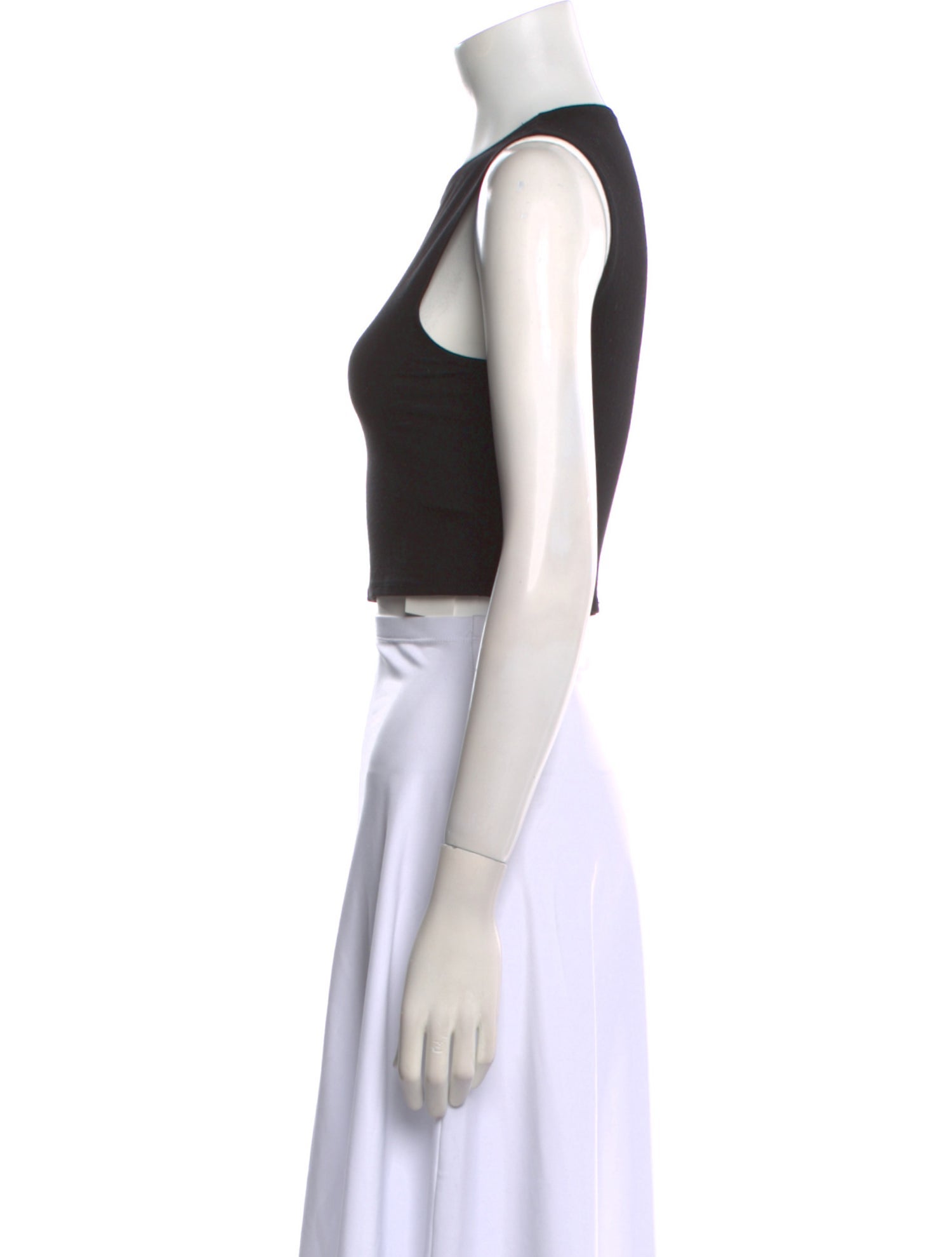 Reformation Crew Neck Sleeveless Crop Top