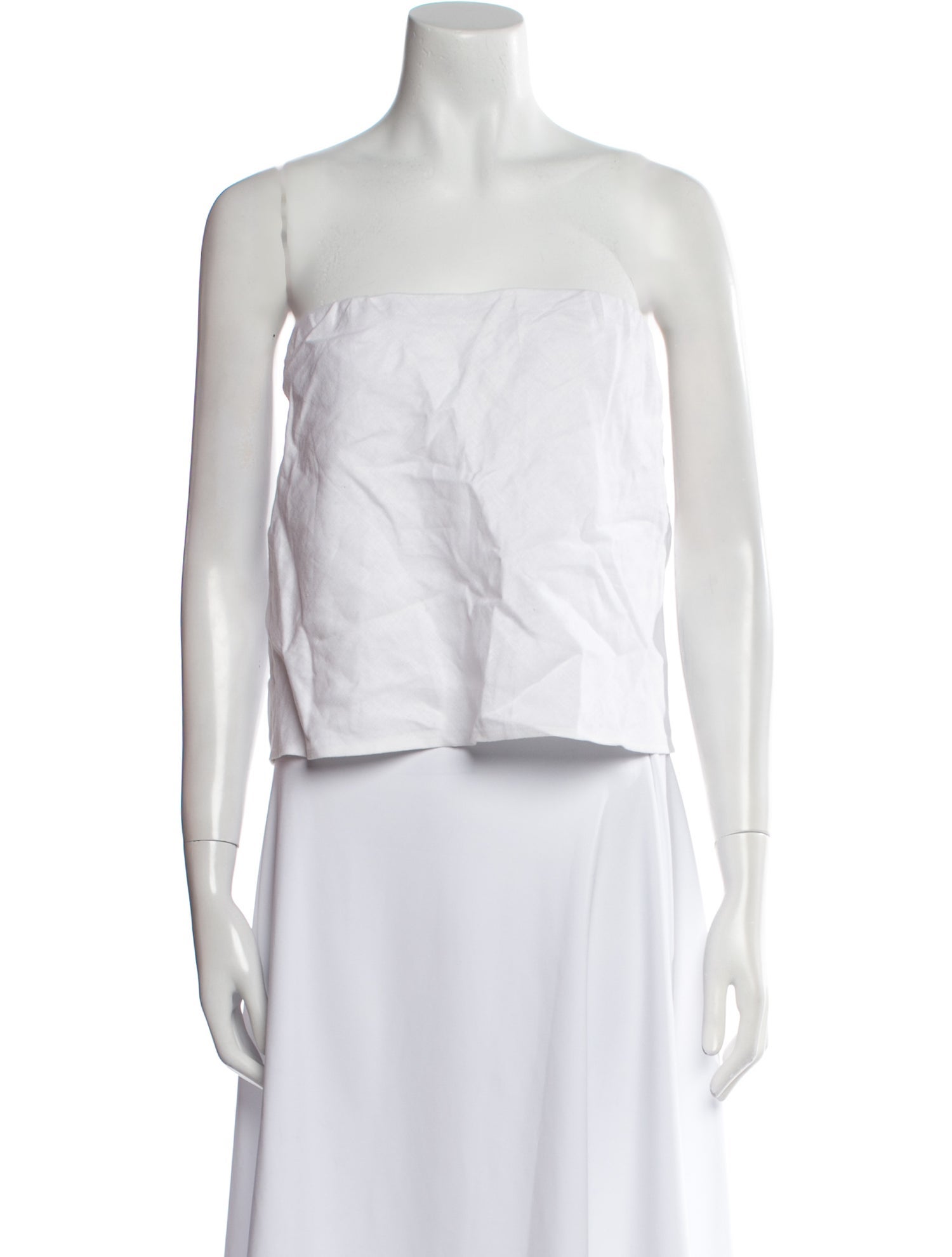 Reformation Linen Strapless Crop Top w/ Tags