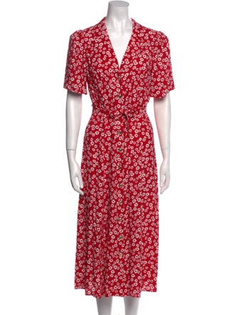 Reformation Floral Print Long Dress