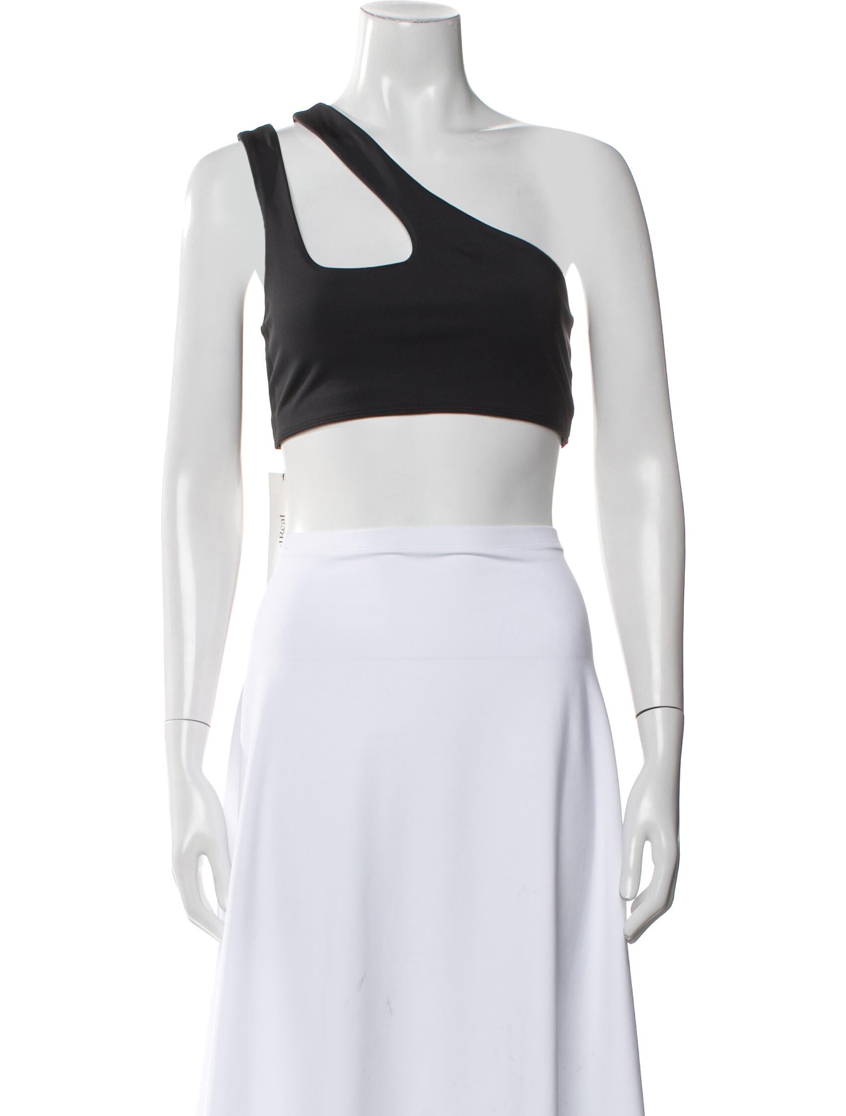 Reformation One-Shoulder Sleeveless Crop Top