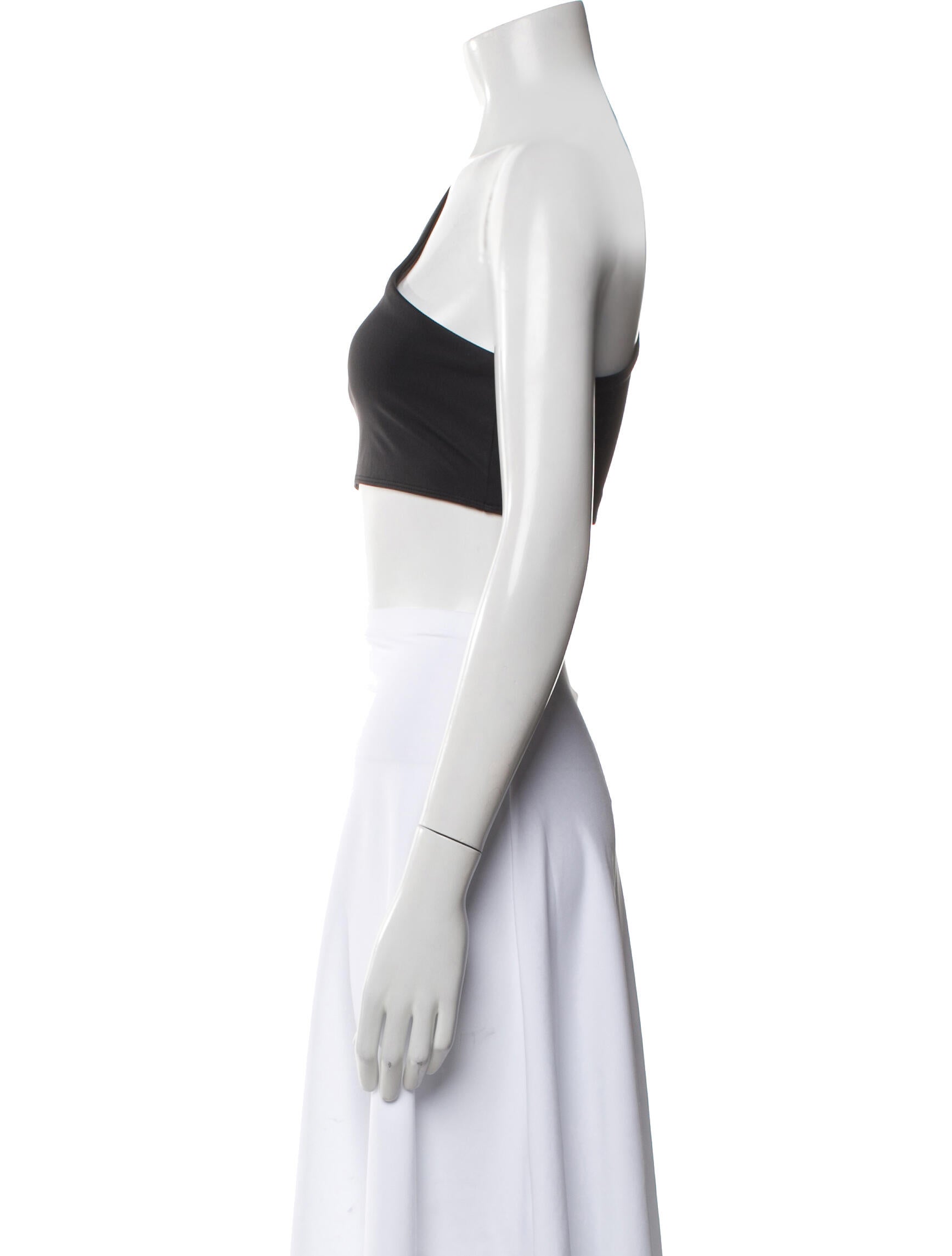 Reformation One-Shoulder Sleeveless Crop Top