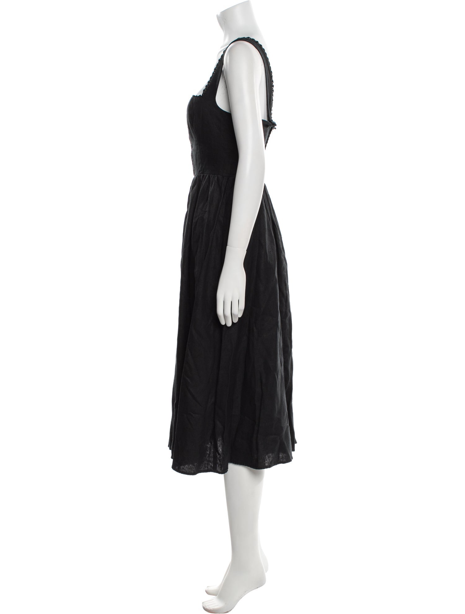 Reformation Linen Midi Length Dress