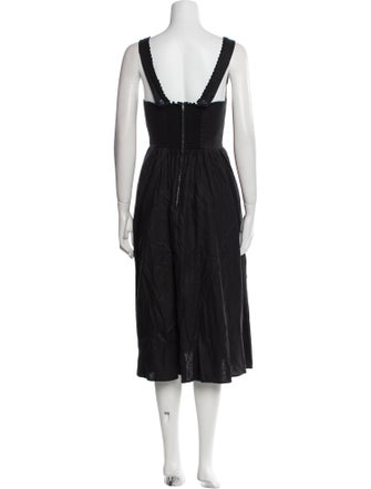 Reformation Linen Midi Length Dress