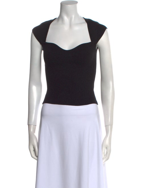Reformation Square Neckline Sleeveless Crop Top