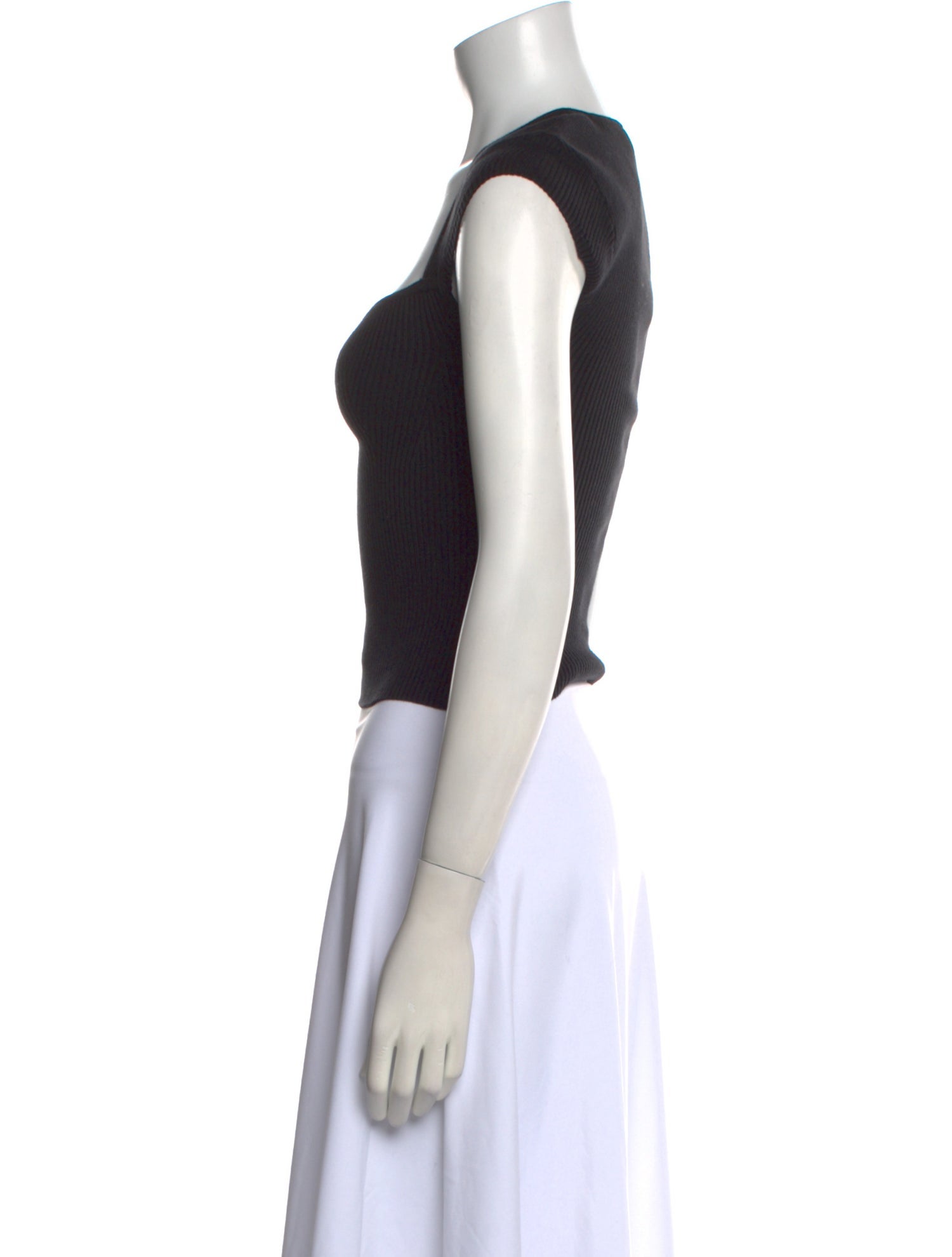 Reformation Square Neckline Sleeveless Crop Top