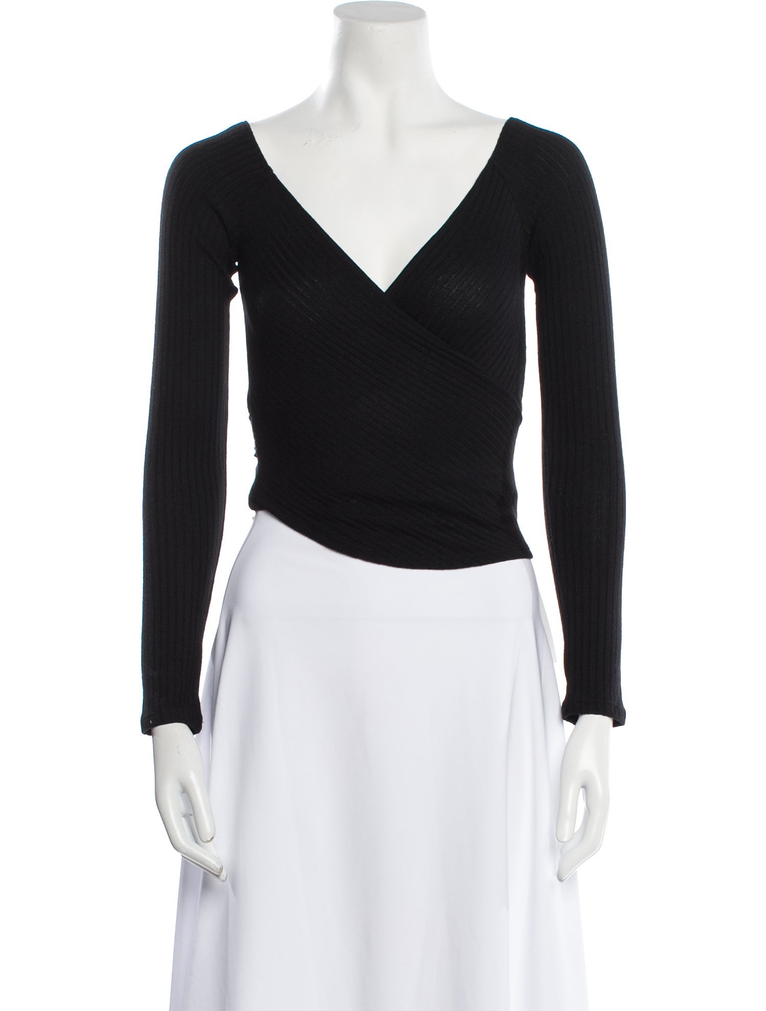 Reformation V-Neck Long Sleeve Bodysuit