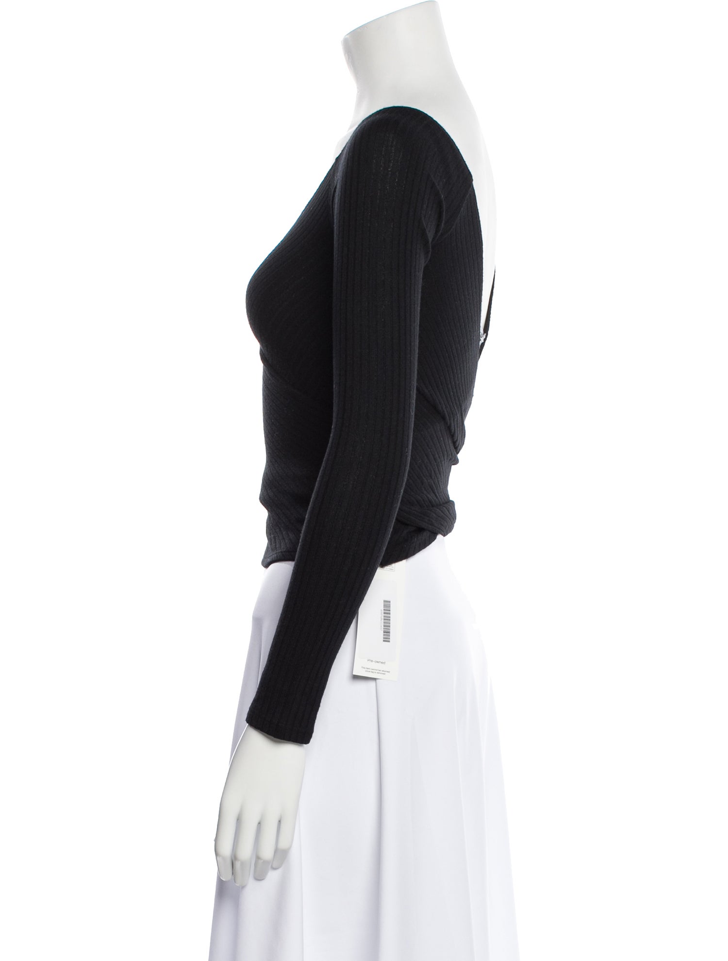 Reformation V-Neck Long Sleeve Bodysuit