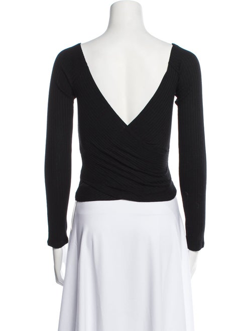 Reformation V-Neck Long Sleeve Bodysuit