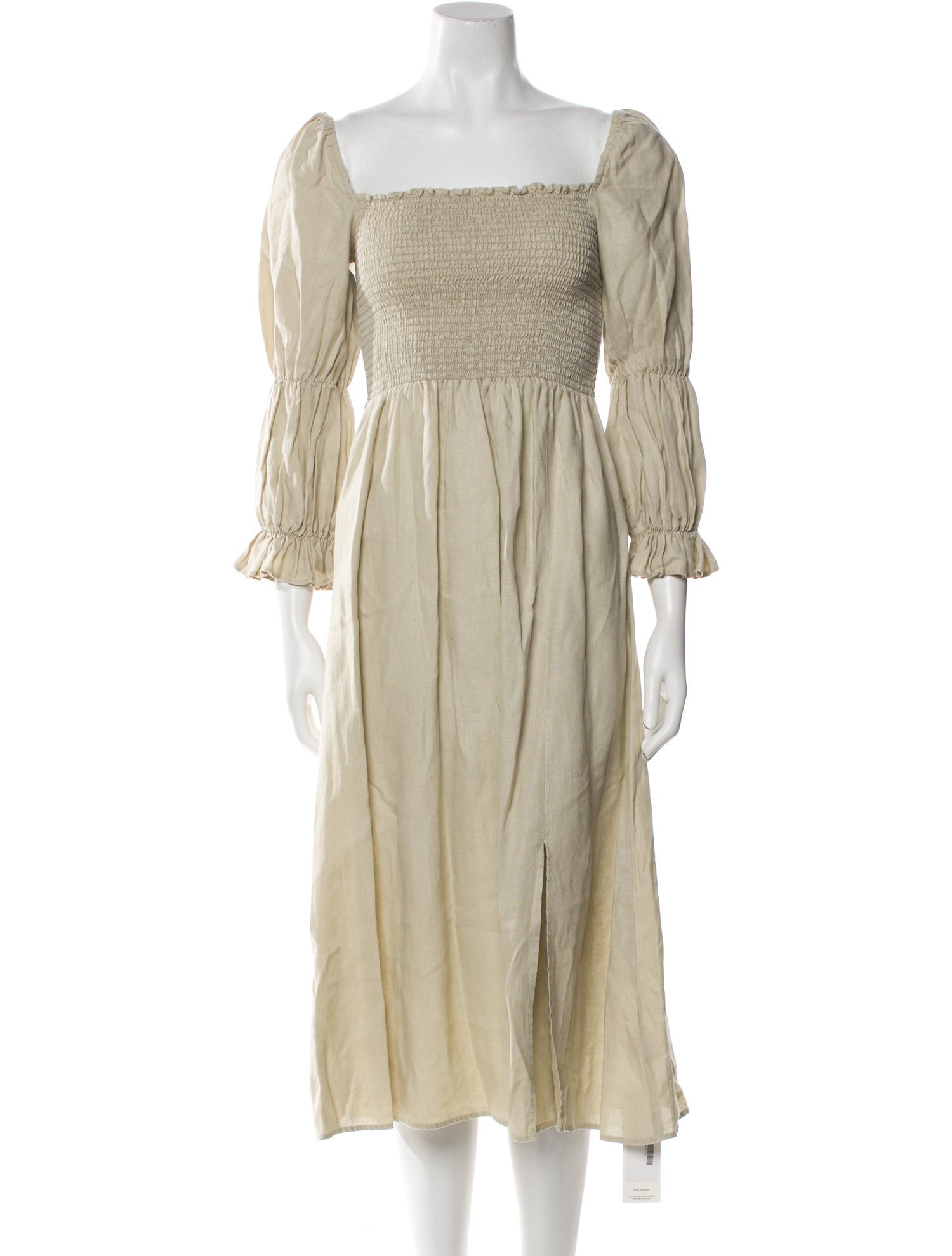 Reformation Linen Midi Length Dress