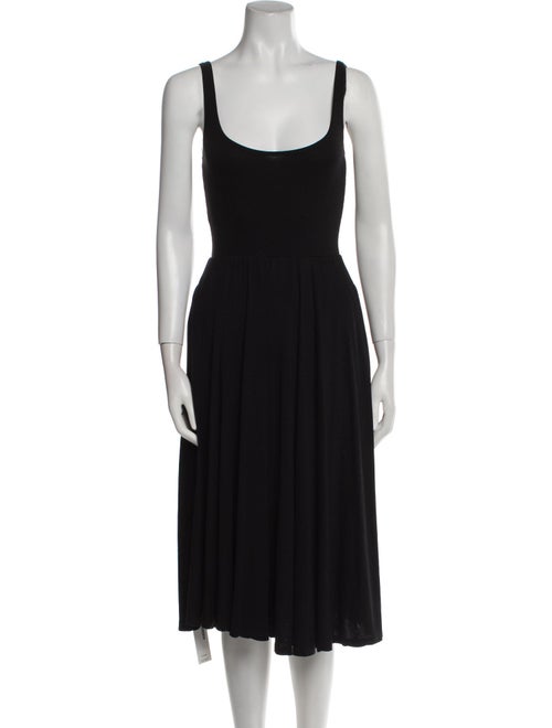 Reformation Scoop Neck Midi Length Dress