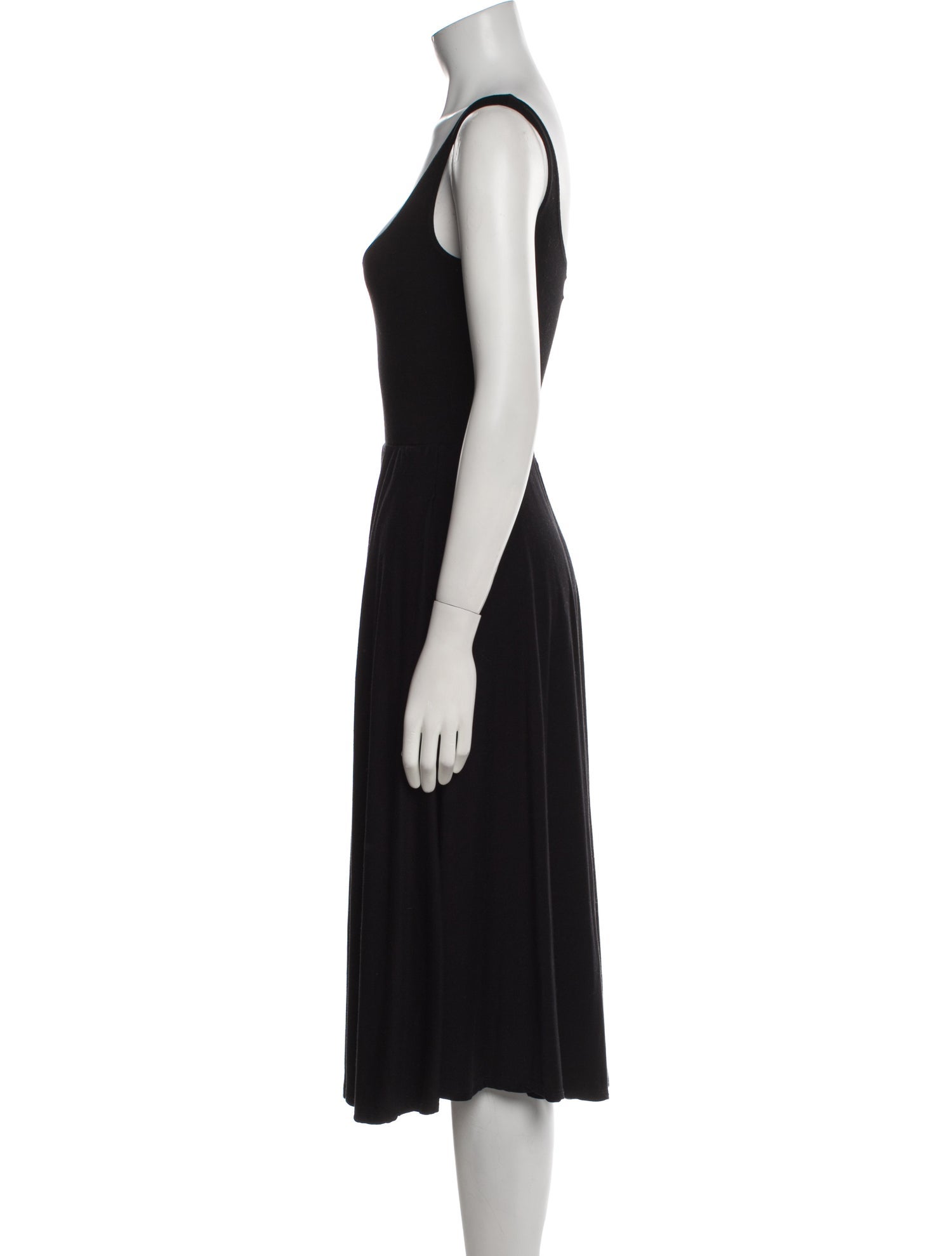 Reformation Scoop Neck Midi Length Dress