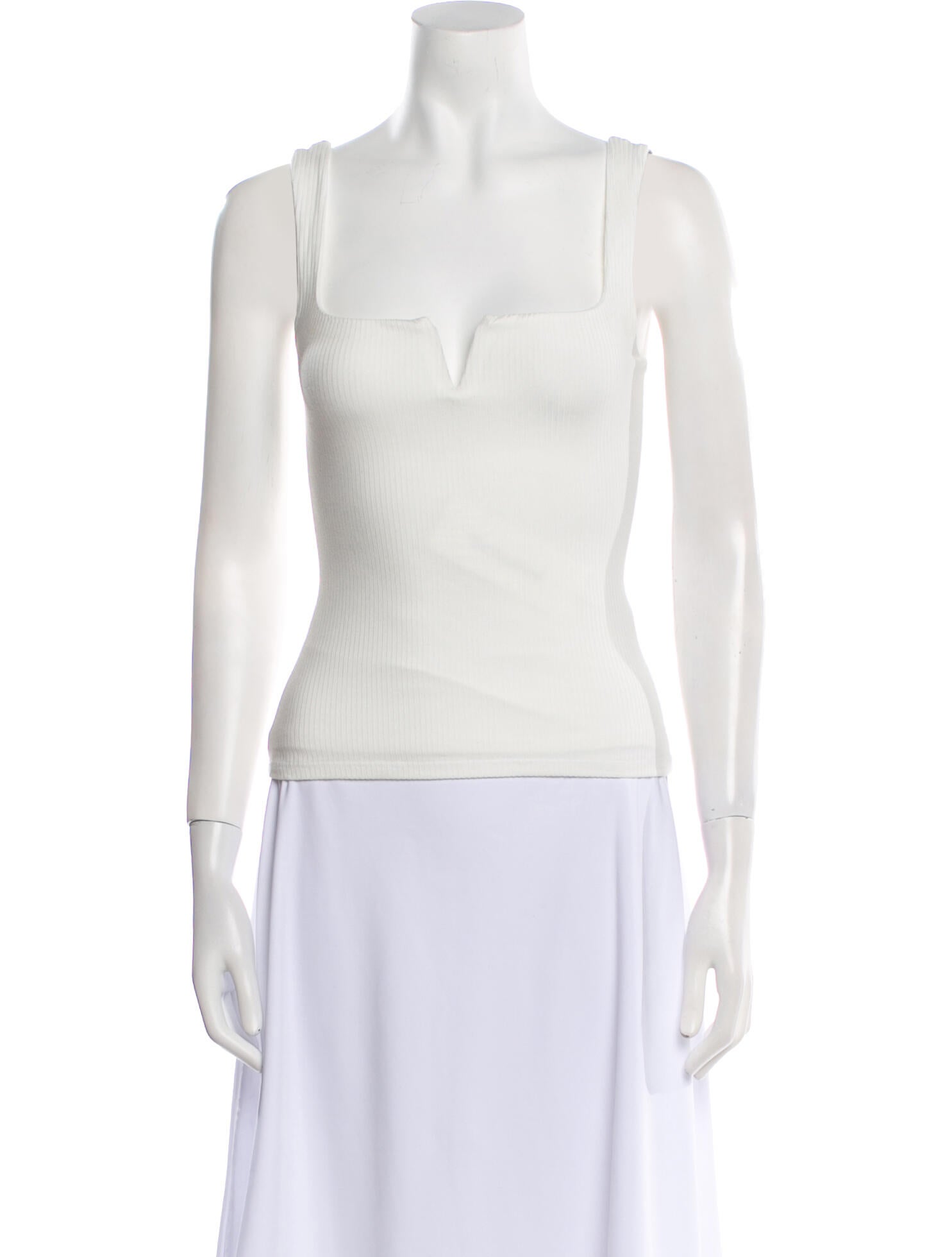 Reformation Square Neckline Sleeveless Top