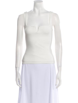 Reformation Square Neckline Sleeveless Top