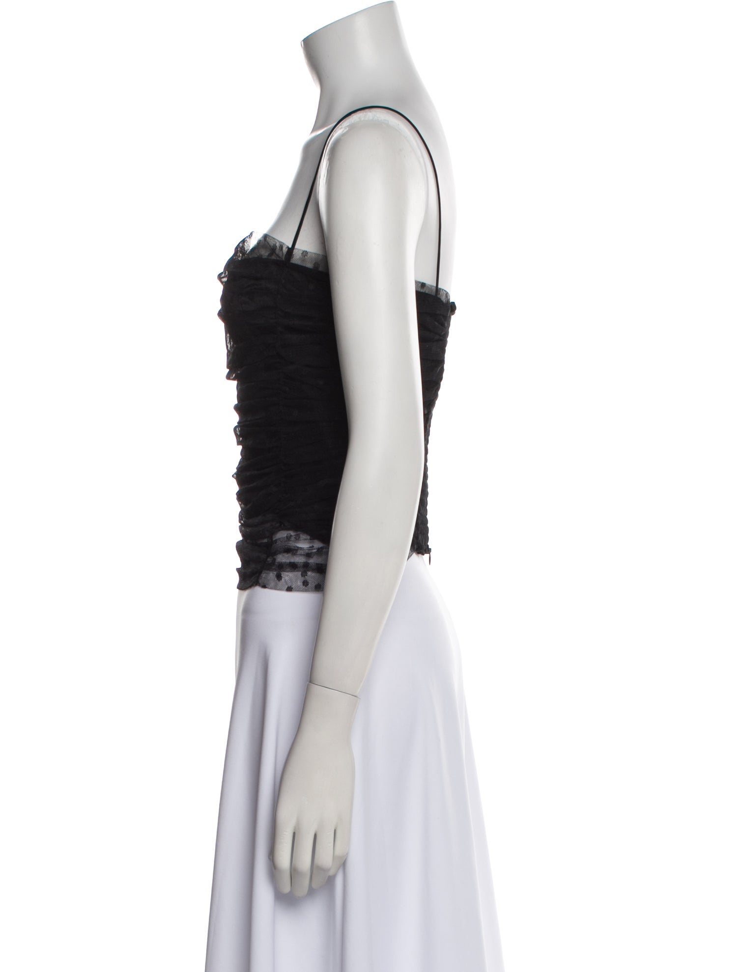 Reformation Square Neckline Sleeveless Crop Top