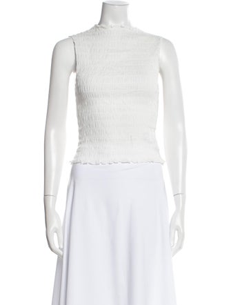 Reformation Crew Neck Sleeveless Crop Top